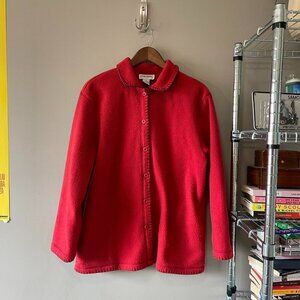 Alfred Dunner Women's Red and Black Jumper